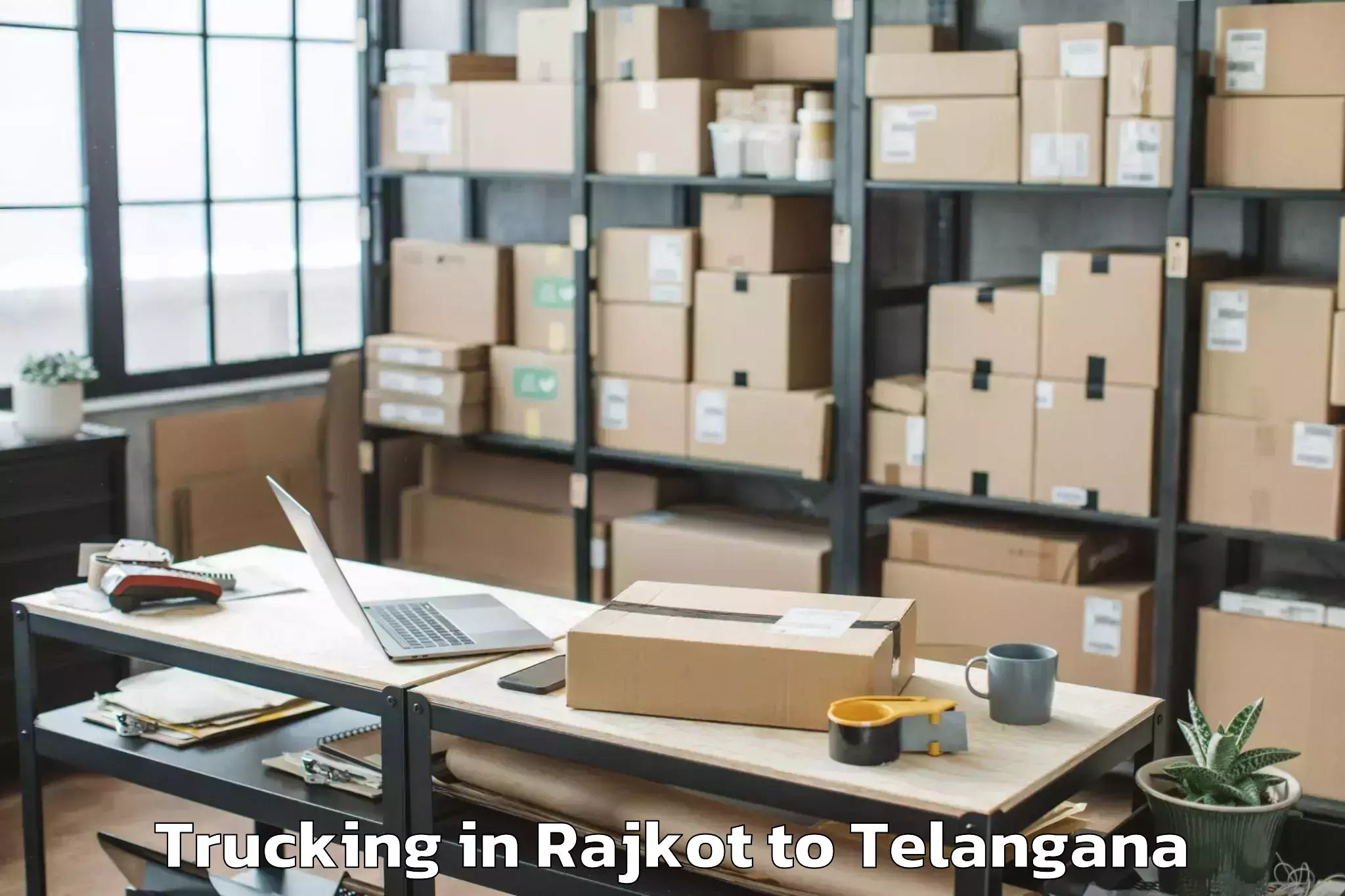 Top Rajkot to Rayaparthi Trucking Available